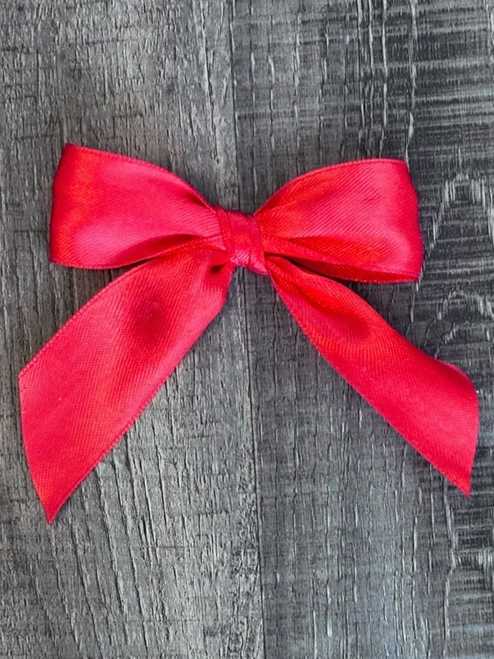💞 New Colorful Red Hair Bow with Attached Bobby Pin